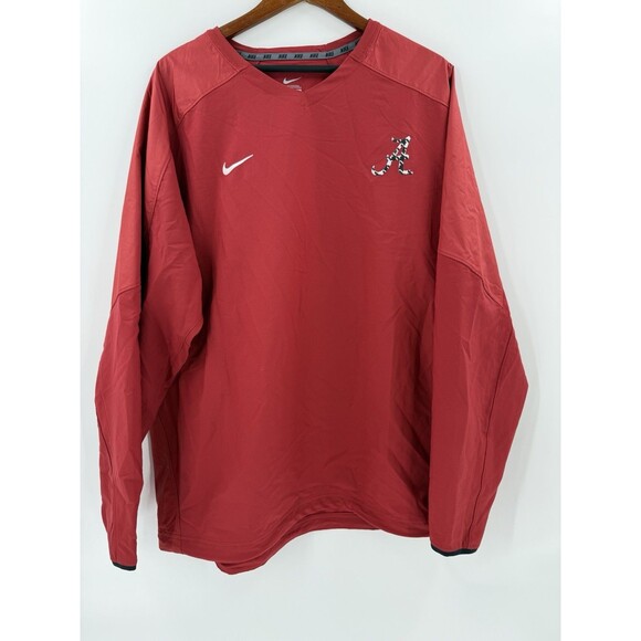 NIKE Alabama Crimson Tide  Acceleration V-Neck Windbreaker Jacket Men's XLARGE - Picture 1 of 12